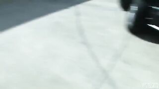 Blonde whore Blair Summers getting fucked on the parking lot