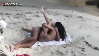 A real hidden shooting on the beach with a beautiful girl in 2022