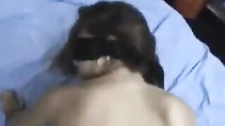 A bent girl had sex with her boyfriend deep in her pussy
