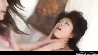 Beautiful naked Korean girls are being roughly fucked with passion