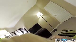 A blonde is diluting her body for money in this explicit video
