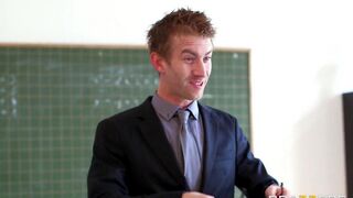The student girl was fucked by her teacher in a steamy encounter
