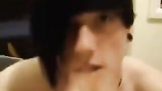 The guy really likes to drink cum from his friends