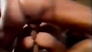 Semen exchange through hands, wild swingers action