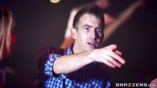 Skinny blonde beauty gets fucked hard at a party