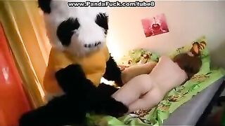 A plush toy became a witness to the hot sex of two perverts