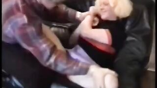 Babe fucked hard by a guy on his motorcycle