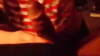 A sexy lady has made her homemade blowjob video
