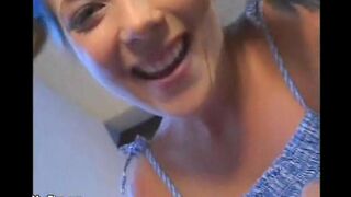 The minigolf man fucked a pretty babysitter with small tits