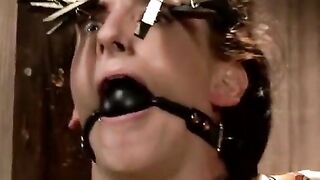 The poor girl was tied up and humiliated in a kinky game