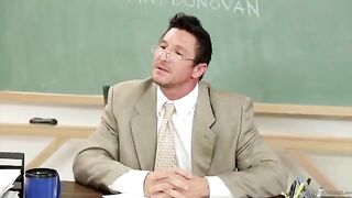 Student babe gets banged by her teacher for good mark