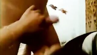 An Asian guy had his way with a stunning brunette in a hotel room