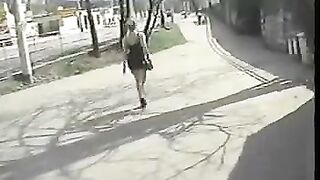 Girl was having fun with an old man, now she’s in a group scene