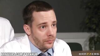 A girl came to the doctor's office with her friend, got fucked