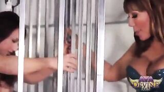 Two mature lesbians have fun using a strapon and getting rest