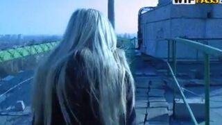 A tourist left his girl in the mountains and fucked a local