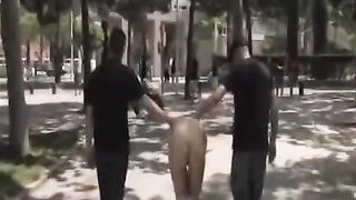 A group of young people fucked publicly on camera with no shame
