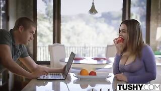 Natasha Niis fucks with her husband immediately after breakfast