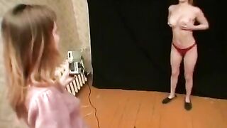 Two Russian lesbians are playing different interesting games to have fun