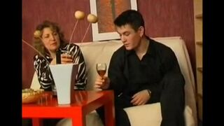 A drunk guy was fucked by his mother in an intimate act