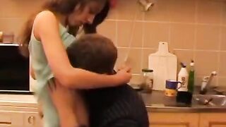 Father, under the influence, gets intimate with his daughter - Russian amateur video