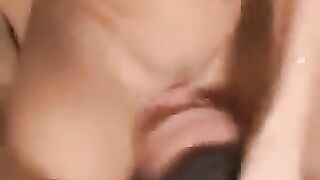 A girl sat on the guy's face and ordered to lick her pussy while they were on bed