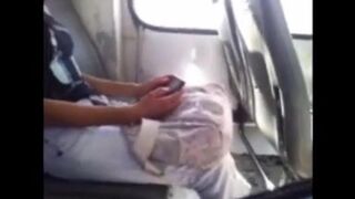 A man showed his cock to a pretty girl and jerked off