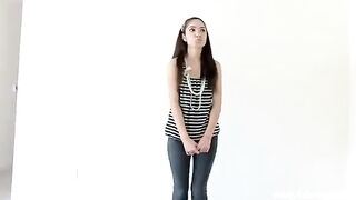 A beautiful girl has her very first experience