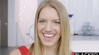 A long black dick in every hole of a blonde