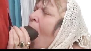 Negro with a huge cock fucks his grandmother hard