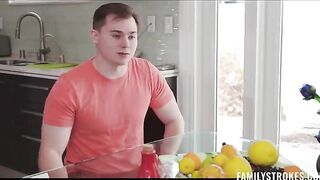 A half-brother turns his stepsister into a hole. What a pervert!