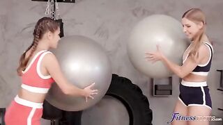 Passionate lesbians caressed each other and licked their sweet pussies