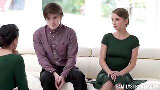 The stepson shared the holiday treat with his stepmom passionately