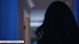 Suttin put on sexy underwear and took care of her fan for money