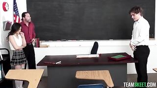 Petite teen Asian beauty gets fucked hard and deep