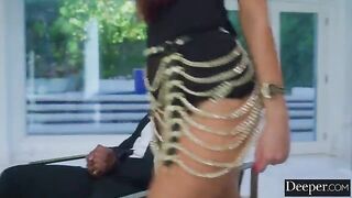Security checks the girl before allowing her to enter