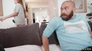 A guy fucks his girlfriend and makes her cum in a steamy scene