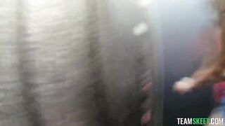 I let my cock hang out while riding with a sexy brunette, it was awesome
