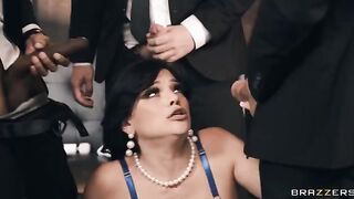 Formal Fuckfest: Mona's First Gangbang - a nice woman is fucking with many guys