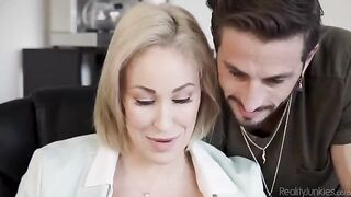 The Overworked Blonde is Filmed During Her Private Moments in the Office