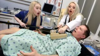 Hospital setting for a threesome with nurse and blondie