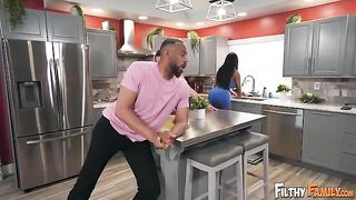 He’s So Big! - Cooking in the kitchen with passion