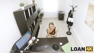 An interview video with a girl recorded in the office