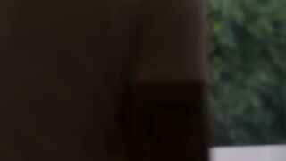 Two guys pushed the cock of an Asian beauty in an intense MFM scene
