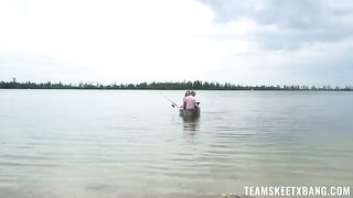 Girl caught a cock outdoors in a steamy POV scene
