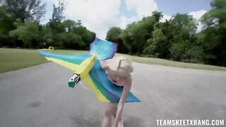A girl with a raging hard-on loves fucking in the great outdoors