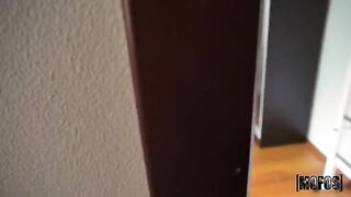 Roommate catches him spying in a compromising POV scene