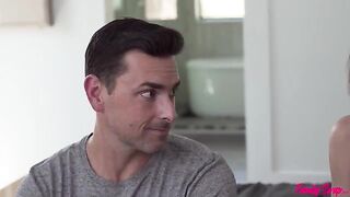 Trying on sexy underwear from Swapmoms, a steamy bedroom scene