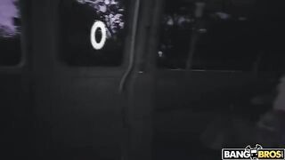 Girl is always excited about sex, meeting a guy in the car
