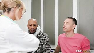 Two girls fucked by a hot doctor and his assistant in a steamy encounter